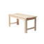 Banc de jardin en bois massif sans dossier-45763982-45763983