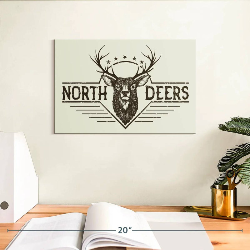 Tergel Horned North Deer, 8" H x 12" W