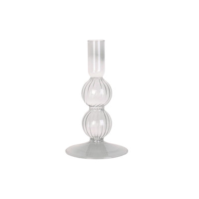 Glass Tabletop Candelabra
