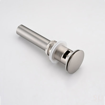 2 Pcs Bathroom Sink Drain With Overflow, Vessel Sink Lavatory Vanity Pop Up Drain Stopper, 304 Stainless Steel
