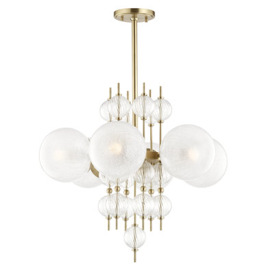 Lustre sphérique spoutnik à 6 lumières Calypso