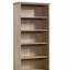 Bibliothèque à 5 tablettes, finition brune