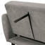 81.4" W Contemporary Futon Sofa, Grey