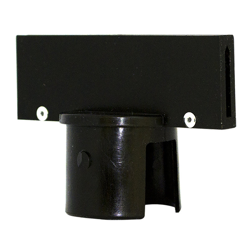 Adaptateur de plaque stanchion, H 3,13 po x l 6 po x P 3,5 po, Noir