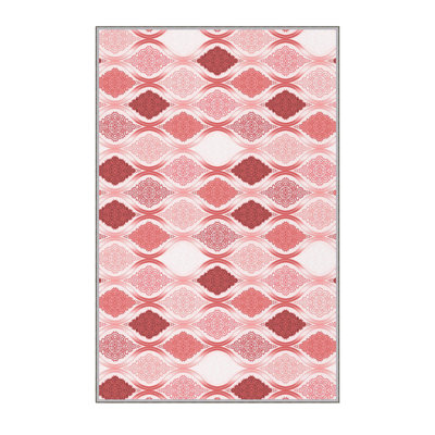 High-Quality 3D Printed Area Rug (2.6 x 4.0 ft), 100% Polyester, 0.3 in Pile Height | Antibacterial, Non-Slip PVC Felt Dot Underside | Machine Washable, Elegant Design for Living Room, Bedroom & Office