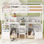 Lit mezzanine simple avec tablettes de rangement-111782783