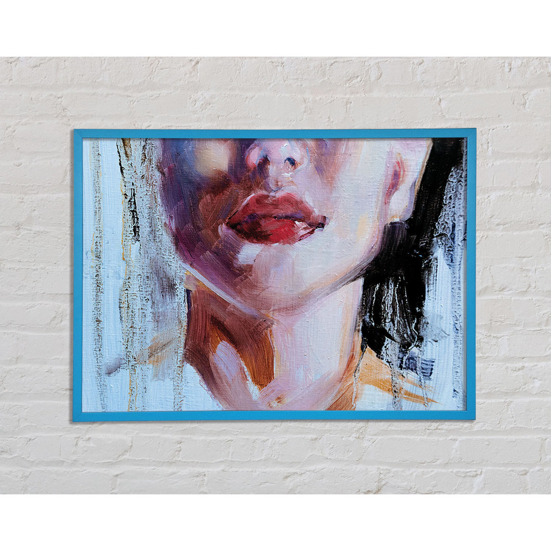 The Lips of a Woman - Einzelne Bilderrahmen Kunstdrucke