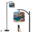 Lampe sur pied à arc avec abat-jour réglable Symi Town Cityscape Dodecese îles Grèce Lampe sur pied 3 températures de couleur à intensité variable avec poteau pour interrupteur au pied