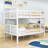 Full-Over-Full Bunk Bed With Ladder And Convertible Design-476502559