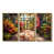 Toile avec cadre flottant or