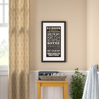 " Bathroom Rules " by Jim Baldwin