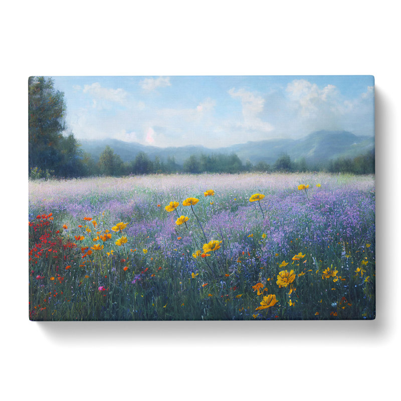 Distinguished Wildflowers Floral - Wrapped Canvas, 35cm H x 50cm W x 3cm D