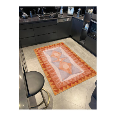 Tapis orange lavable intérieur / extérieur Alto