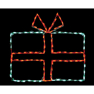 Affichage à DEL de boîte-cadeau (44 po)