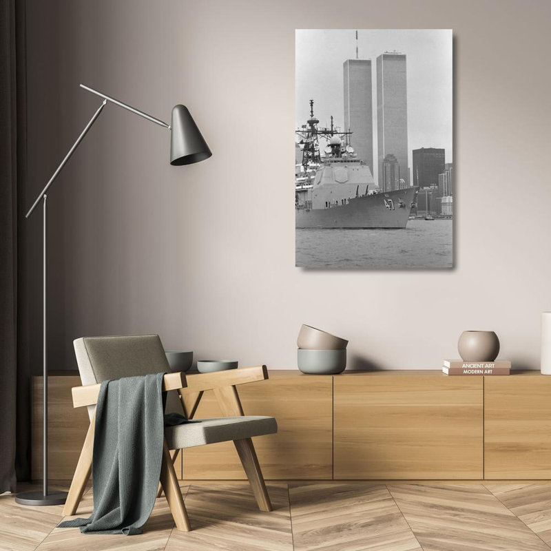 Silhouette des tours jumelles de New York, H 24 po x l 16 po