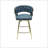 26" Bar Chair Suede Woven Bar Stool Set Of 2,Black Legs Barstools No Adjustable Kitchen Island Chairs,360 Swivel Bar Stools Upholstered Bar Chair Counter Stool Arm Chairs With Back Footrest-918092075