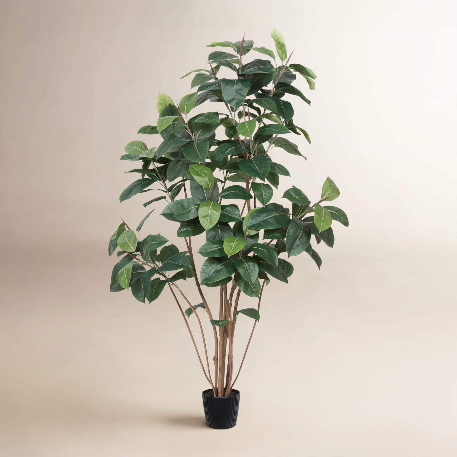 Faux Rubber Tree in Pot Liner, 72" H x 40" W x 40" D