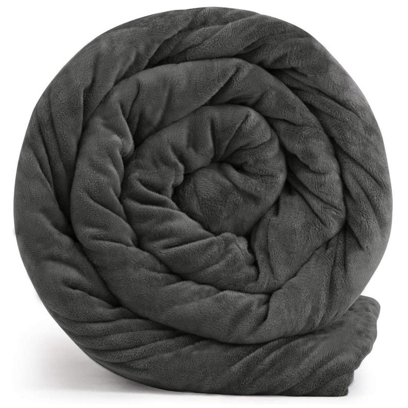 Plain Weave / Muslin Throw Blanket, Queen, Charcoal Grey