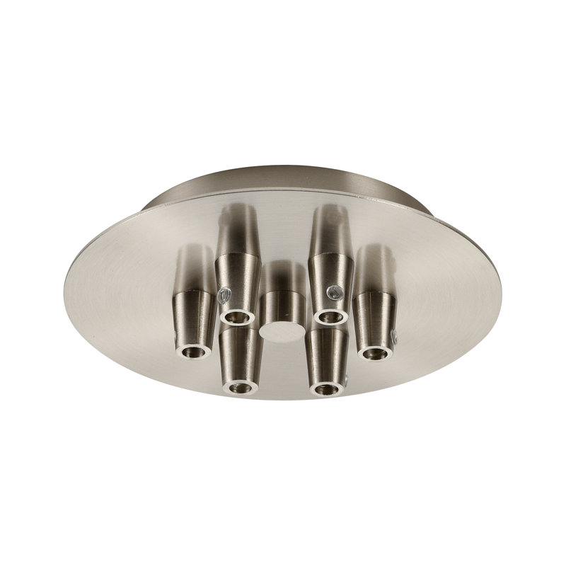 Auvent multi-port 6 lumières, Nickel satiné
