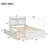 Engeliene Wooden Bed with Trundle,Storage Bed Frame with Bookcase-354862860-376403071
