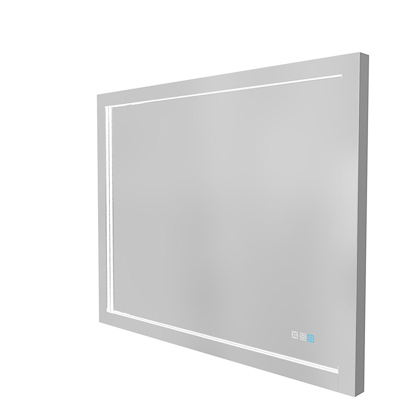 Miroir de salle de bain à DEL avec éclairage latéral, 32 po x 40 po