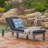 Puerta Kd Chaise Lounge With Handwoven Rattan, Water-Repellent Cushions, And Sturdy Iron Frame For All-Weather Comfort