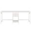 Bureau d'ordinateur 79 pouces pour deux personnes avec tiroirs et tablettes de rangement (sans la chaise)
