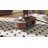 Coffee Table 42.5"W, Mid Century Modern Coffee Table With 360° Sliding Tambour Doors, Fluted Accent Center Table With Storage, Oval Small Coffee Table For Living Room-555412045