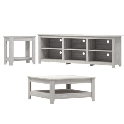 Korey Farmhouse Coordinated Living Room 3 Piece Furniture Set