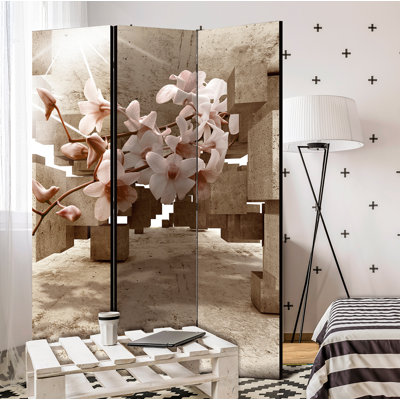 Solid Wood Folding Room Divider
