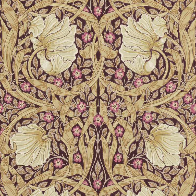 Morris Archive Pimpernel Wallpaper, Fig/Sisal
