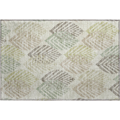 Premium Machine Washable Prisco Taupe Rug