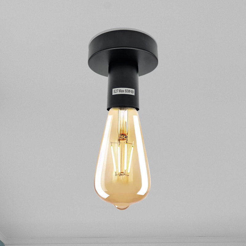 Flush Mount Light Semi Flush Mount, Black