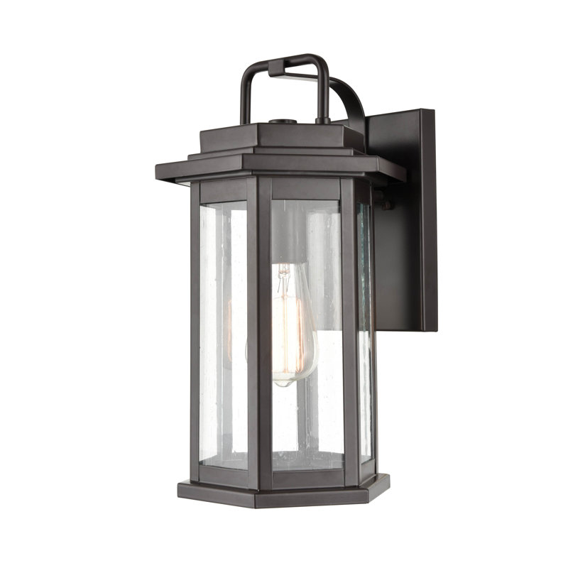 Bickford Wall Light, 15" H x 9" W x 9" D, Bronze