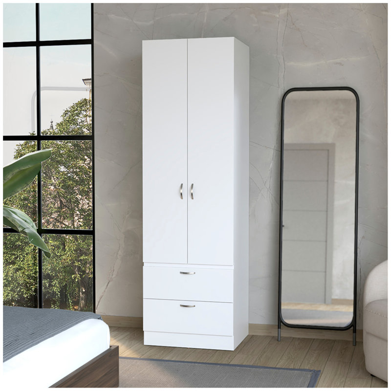 Armoire Marlton, chambre à coucher, Blanc