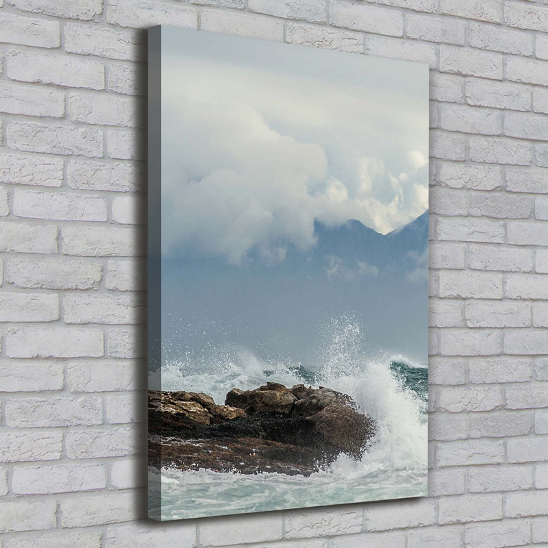 Rough Sea - Wrapped Canvas Print