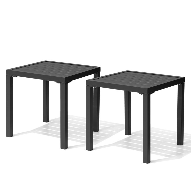 Table d'appoint carrée, Noir, noir, noir, noir