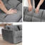 Canapé-lit 65 po en velours convertible - Causeuse pliable 3-en-1 avec dossier réglable - Gris foncé-1730228054