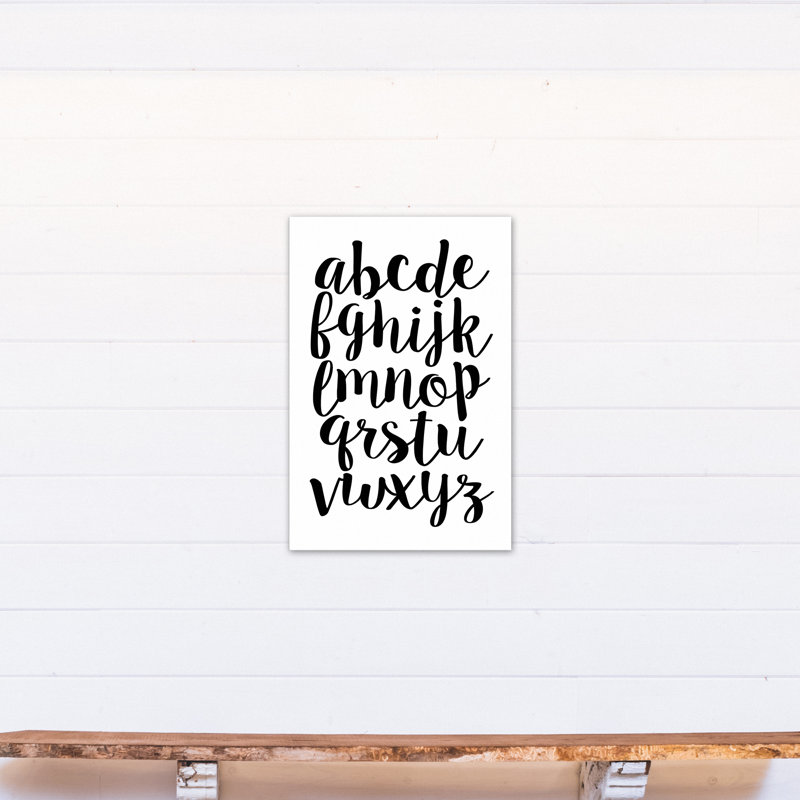 Art sur toile minuscule alphabet Maggio, Toile tendue, H 30 po x l 20 po x P 1,25 po