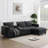 Modular Cloud Sectional | 4-Seat Sofa with Console, USB Charger, Reading Light & Cup Holders for Living Room-61488900