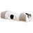 TRIXIE Cuddly Cat Tunnel & Condos, 2 Cat Caves Connected with Playful Peek-a-Boo Tunnel, Sisal Scratching Surface, Dangling Cat Toys-493091151