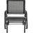 Porch Glider, Metal Frame Swing Glider Chair With Breathable Mesh Fabric, Curved Armrests And Steel Frame For Garden, Poolside, Backyard, Balcony-139632664