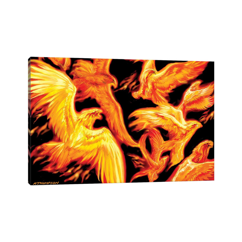 Phoenix Dawn by Ruth Thompson - Gallery-Wrapped Canvas Giclée on Canvas, Wrapped Canvas, 20.32 cm H x 30.48 cm W