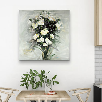 Lisianthus bouquet - 32"x32" art on canvas