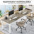 78" Rustic Brown Rectangle Dining Table Large  For 6-8 People-Table Only-135307631