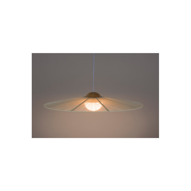 Luminaire suspendu Belle S, H 79 po x l 26 po x P 26 po, Beige