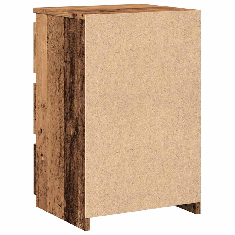 Cowlic Bed Cabinet 40x35x62.5 cm Engineered Wood, Old Wood, 1