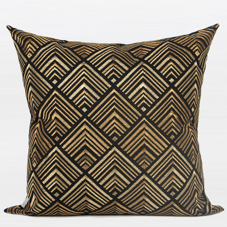 Embroidered Cotton Throw Pillow