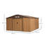 11 ft. W x 13 ft. D Metal Garden Shed-2102820109
