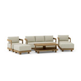 Granada Outdoor 6 - Piece Teak Conversation Set